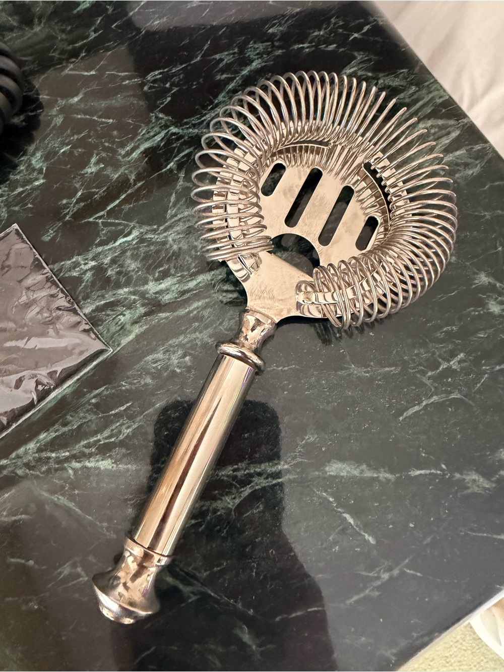 🗽Pottery Barn Stainless Steel Cocktail Hawthorne Strainer - Silver